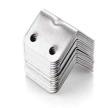 不锈钢90度角码l型层板托连接件橱柜桌椅固定五金配件三角支