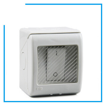 spl2-1gs家用一位双控开关防水防尘开关盒电源控制盒使用更放心