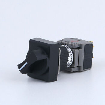 沛苓富士16孔径矩形三档选择开关旋钮ah164-p3b22长方形三位旋钮开关