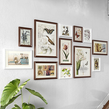 店面相框组合墙 实木照片墙装饰欧式创意简约现代客厅卧室相片相框墙