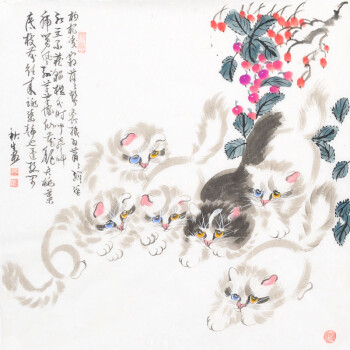 杨秋生 当代画猫大家,齐鲁书画研究研院画家,山东省书画艺术促进会