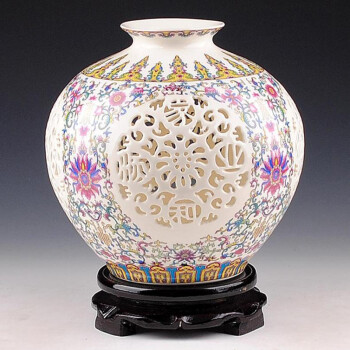 粉彩花鸟瓶－80年代