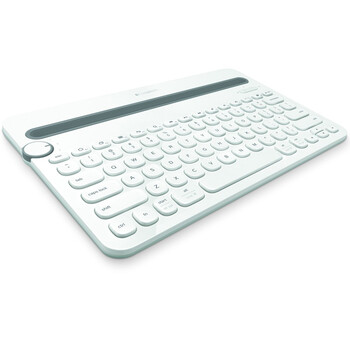 
                                                                                罗技（Logitech）K480 键盘 蓝牙键盘 办公键盘 女性 便携 超薄键盘 笔记本键盘 白色                