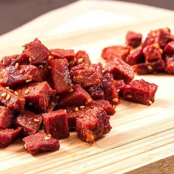内蒙新式牛肉干 牛肉粒 火烤牛肉丁 香辣味500g