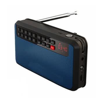 英歌(eing) 便携式插卡小音箱老人音乐播放器外放带收音机随身听音响