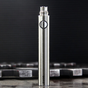 电子烟电池杆大容量蒸汽烟烟杆久康通用烟配件小烟杆可充电 钢色