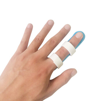 手指骨折固定夹板固定带铝合金指骨夹板扭伤骨折弯曲矫正套 款式一 s