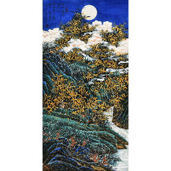 中国美协创作中心画家杨振文《月朗神思长》06拍卖已结束北京工笔画