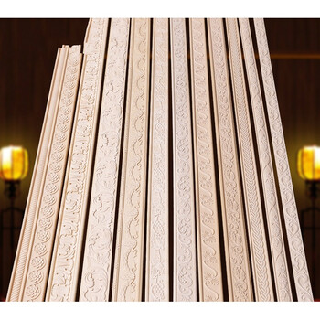 欧式实木线条雕花装饰线腰线压边条中式电视背景墙吊顶平板顶角线