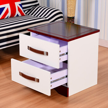 怡心寳贝特价床头柜 地中海美式乡村蓝色田园实木床边柜卧室床边储物