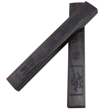 芬尚wf-zc-142文房四宝黑檀镇尺 梅兰竹菊浮雕镇尺 黑梓木镇纸精品礼盒一对装38*55*2.5cm 芬尚wf-zc-142文房四宝黑檀镇尺 梅兰竹菊浮雕镇尺 黑梓木镇纸精品礼盒一对装38*55*2.5cm