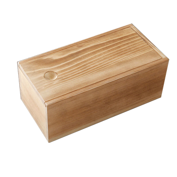 木盒子 长方形抽拉盖收纳盒 礼品盒 小号木盒 烧色20*10*8cm