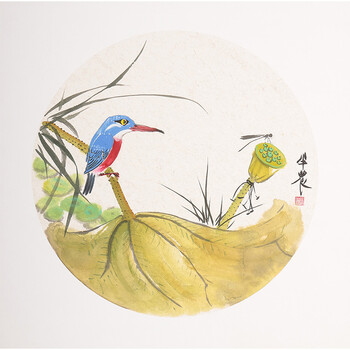 会员 巨幅斗方 带合影06拍卖已结束吕静《昆虫小趣》中央美院研究生