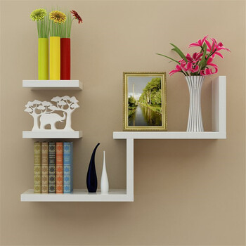 苏鼎简约墙面搁架 创意装饰架 墙上书架壁挂隔板置物架 其他颜色备注