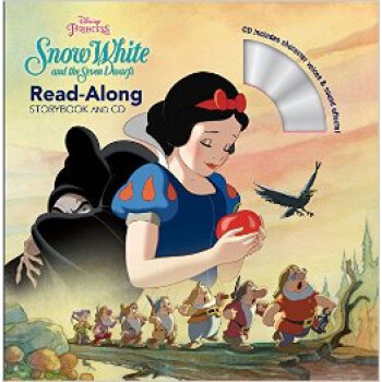 Snow White And The Seven Dwarfs Read Along Storybook And Cd 英文原版