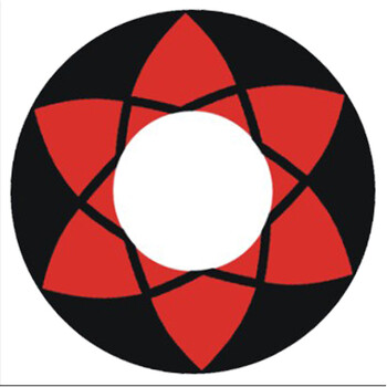 金凯丽 cosplay艺术片美瞳火影忍者 写轮眼吸血鬼红色隐形眼镜血轮眼