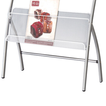 得力(deli)【超级爆款】得力(deli)四层商务夹条报纸架报刊架 图书馆书架报夹条 宣传展示架 高0.8米 9301 得力(deli)【超级爆款】得力(deli)四层商务夹条报纸架报刊架 图书馆书架报夹条 宣传展示架 高0.8米 9301