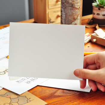 创意个性复古diy空白明信片/水彩彩铅卡片/空白手绘牛皮纸卡片白卡