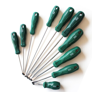 世达螺丝刀拆机维修工具一字平口大号螺丝批p系小号起子改锥62011