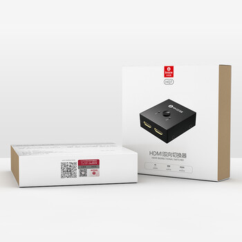毕亚兹 HDMI2.0切换器二进一出 一分二4K/30Hz高清分配器笔记本电脑显示器电视投影仪游戏机双向转换器 