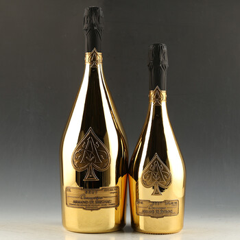 【2瓶】组合 法国黑桃a黄金香槟葡萄酒 1.