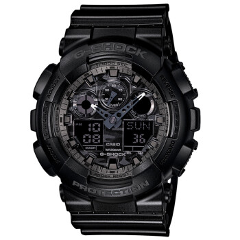 CASIO 卡西欧 G-SHOCK GA100-CF 迷彩手表 开箱及DW-6900MS-1的退役