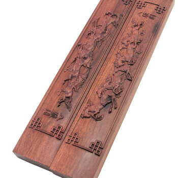 芬尚wf-zc-141文房四宝红木镇尺 八骏图浮雕镇尺 红瑰宝木镇纸精品礼盒一对装30*5*2.5cm 芬尚wf-zc-141文房四宝红木镇尺 八骏图浮雕镇尺 红瑰宝木镇纸精品礼盒一对装30*5*2.5cm