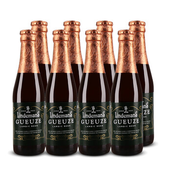 【女士啤酒】【果味啤酒】比利时原瓶进口啤酒 林德曼 lindemans 混酿