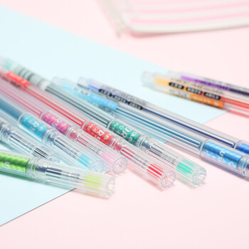 国誉(KOKUYO) 进口小清新学生中性笔·彩色速干·纤细款水笔签字笔 蓝绿0.4mm 1个装 WSG-PR301BG