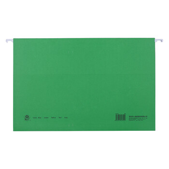 齐心(Comix) 25个易查找吊挂夹 倒挂夹 挂夹文件夹 倒挂文件夹 F/C 纸质资料夹 绿 A1813