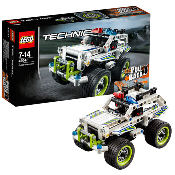 LEGO 乐高 TECHNIC 科技机械系列  L42047 拼插积木玩具车 警察拦截车