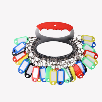 TaTanice 钥匙盘 钥匙收纳管理用品钥匙环圈钥匙链可标记钥匙扣宿舍手提金属钥匙管理牌 28位带标记牌