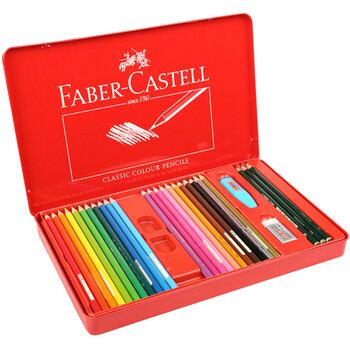 辉柏嘉(Faber-Castell)经典骑士油性彩铅笔彩色铅笔48色手绘画笔涂色填色彩笔115848红铁盒装美术写生 辉柏嘉(Faber-Castell)经典骑士油性彩铅笔彩色铅笔48色手绘画笔涂色填色彩笔115848红铁盒装美术写生