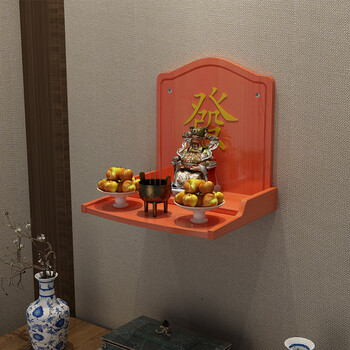 财神爷供柜供桌佛台家用客厅实木佛龛供台神台小供佛桌佛柜财神爷供奉