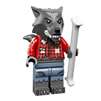 x3 乐高lego万圣节抽抽乐第14季人仔71010 狼人 已剪开确认