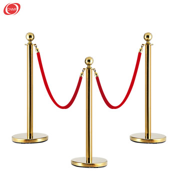 谋福 迎宾球头礼宾柱不锈钢挂绳围栏一米线护栏围栏杆银行宾馆酒店