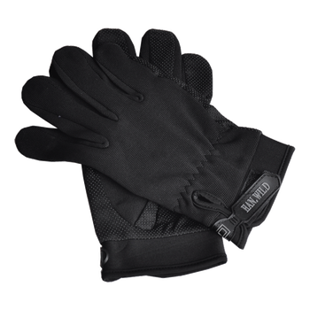全指手套防滑防晒耐磨透气全指配饰户外登山钓鱼攀岩战术手套 黑色 l