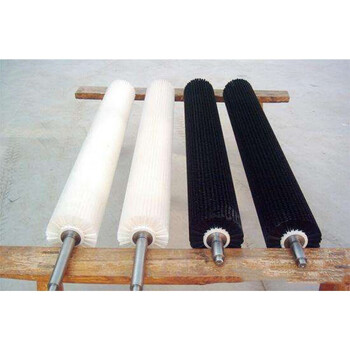 工业毛刷辊滚筒刷小型尼龙刷尼龙丝毛刷辊定制清洗毛刷辊缠绕机械