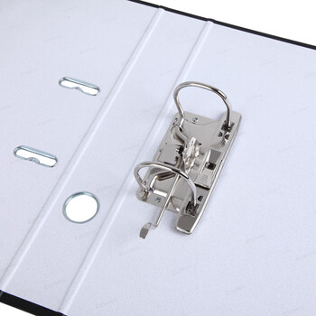 齐心（COMIX） 2寸加厚欧式快劳夹A4文件夹带孔资料夹两孔活页夹背宽55mm容纸宽度35mm黑色 办公文具A105N