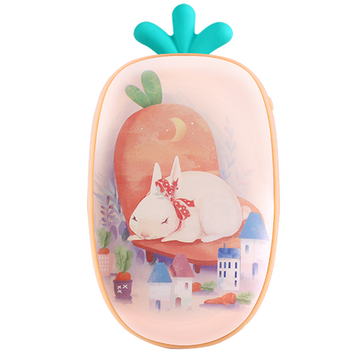 式usb暖宝宝移动电源多功能女学生卡通随身电热宝电暖宝 玉兔款(暖橙)