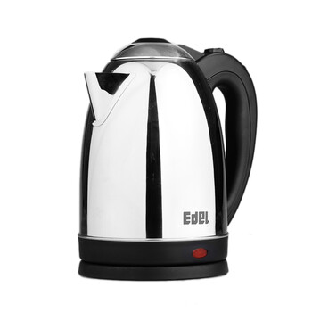 edei宜阁YB18A02弹盖电水壶1.8L经典款不锈钢烧水茶壶 快速热水壶电热壶煮水暖瓶