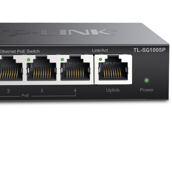 普联（TP-LINK） 5口千兆PoE交换机 4口PoE非网管交换机 监控网络网线分线器 企业级交换器 分流器 TL-SG1005P