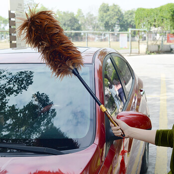 厨格格 除尘掸可伸缩家用车用鸡毛掸子静电吸附可水洗吸附除灰尘器棕色 厨格格 除尘掸可伸缩家用车用鸡毛掸子静电吸附可水洗吸附除灰尘器棕色