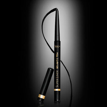 欧莱雅 美眸深邃自动眼线笔-黑色 自然极细女士防水彩妆 01黑色