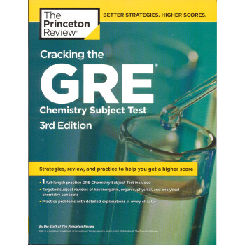 Cracking the GRE Chemistry Test 3rd Edition (Graduate School Test Preparation) Ӣԭ [ƽװ]