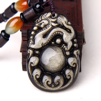 金曜石龙牌吊坠项坠23.