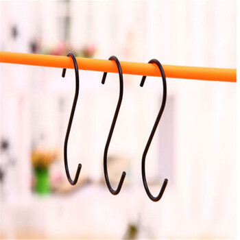 s型多功能挂钩 横杆挂钩 厨房钩 衣物挂钩- 3支装