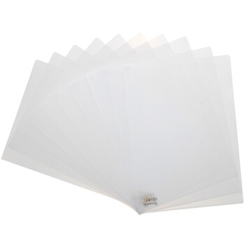 齐心(Comix)10个装A4L型文件套 透明单片夹 加厚二页式资料文件夹文件快递袋E310