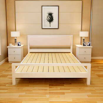 赞洋洋现代简约单人床双人床钢木结合皮艺软包床宾馆酒店定制 烤漆