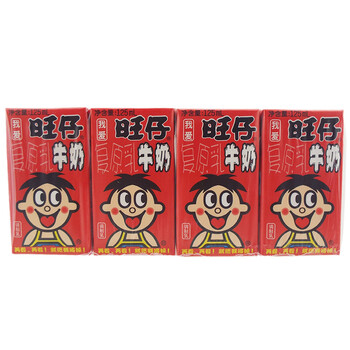 旺旺 旺仔牛奶 125ml×4包 原味排装 儿童营养饮料 原味